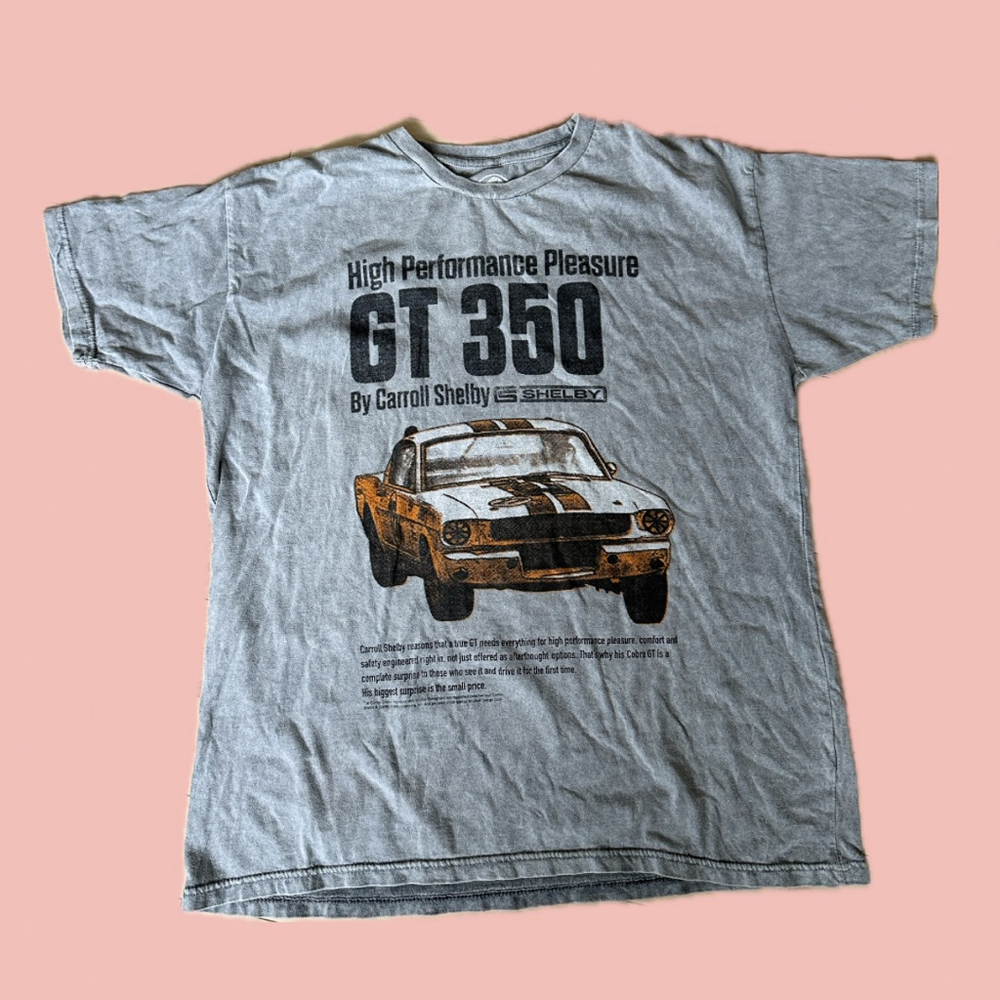 Shelby GT350 Graphic T-Shirt Size M – Vintage Car Print